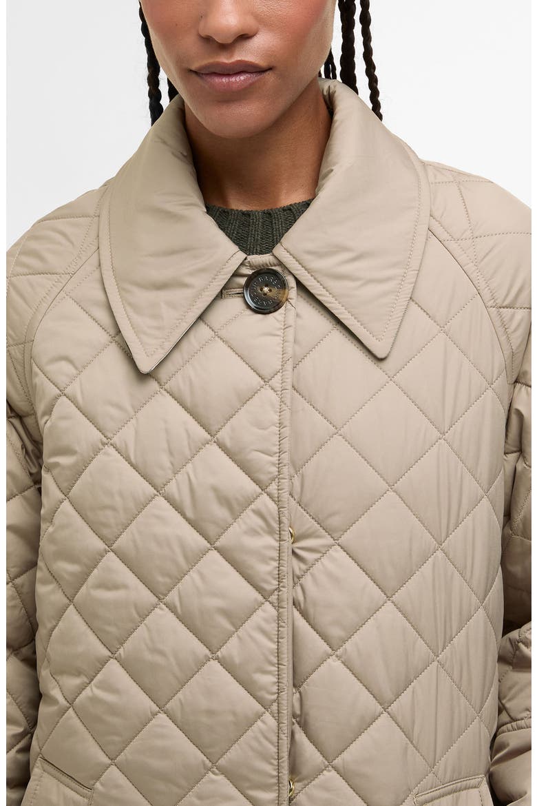 Cara Diamond Quilted Parka, Alternate, color, HONEY/ ANCIENT POPLAR