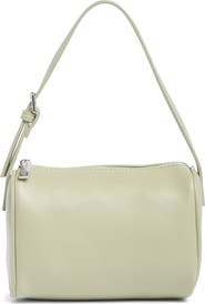 BCBG Barrel Faux Leather Shoulder Bag