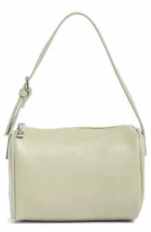 BCBG Barrel Faux Leather Shoulder Bag