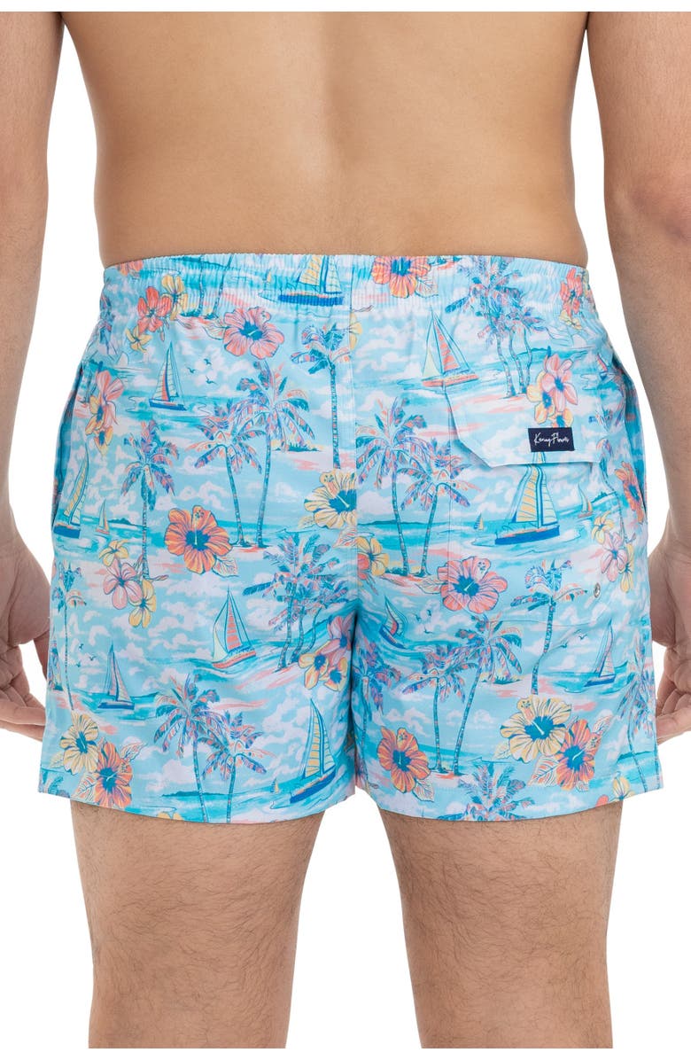 Kenny Flowers The BVIs - Swim Trunks, Alternate, color, Light Blue