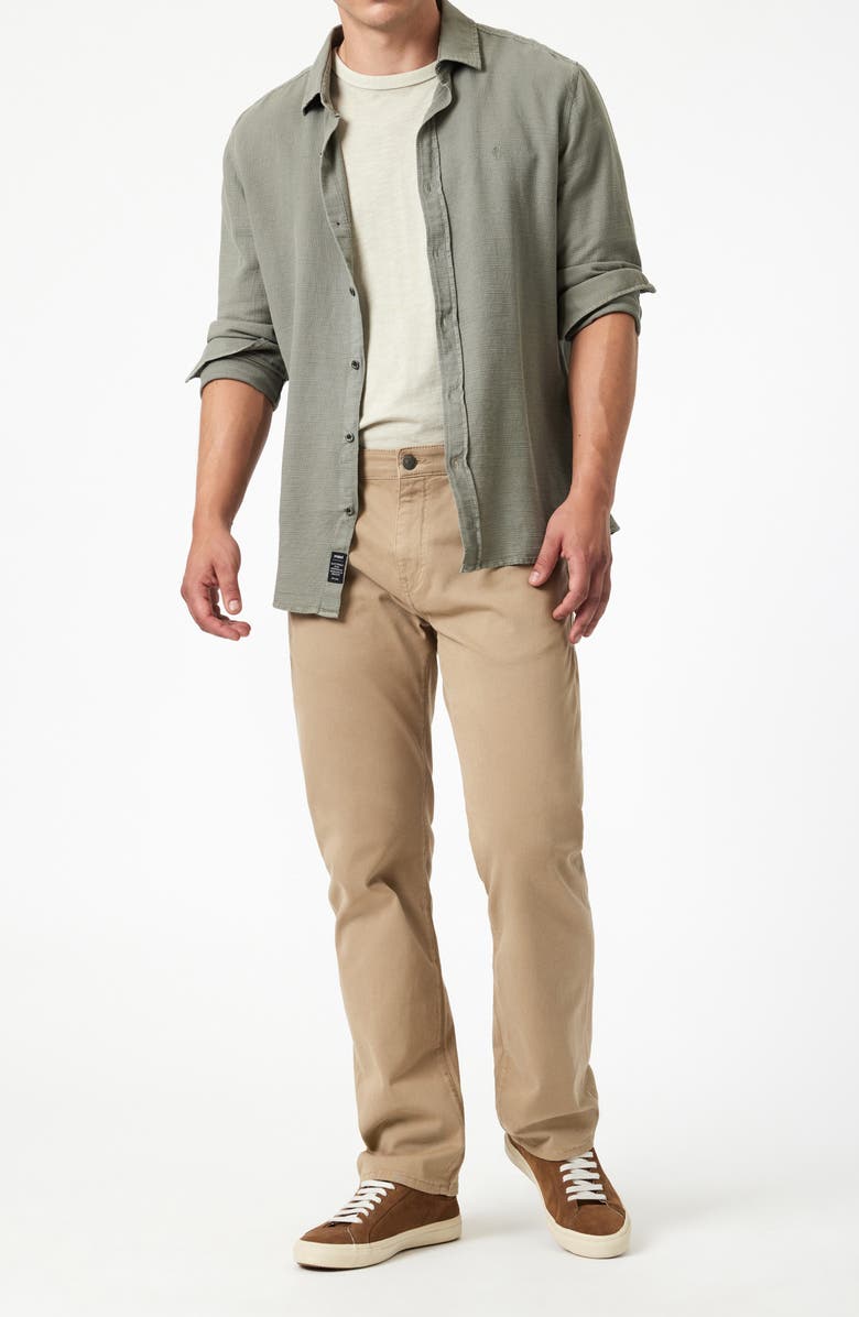 Mavi Jeans Matt Relaxed Straight Leg Twill Pants, Alternate, color, Khaki Casual Twill