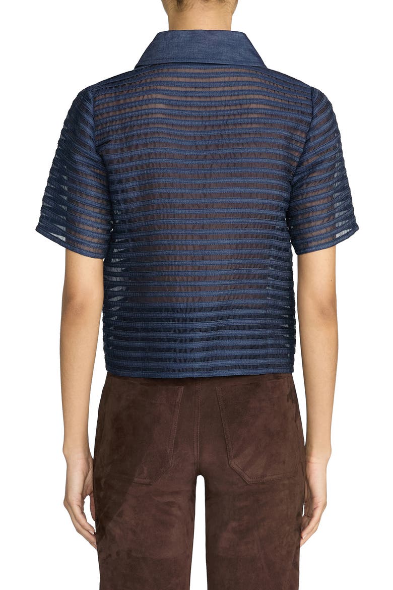 The Denim Lattice Shirt, Alternate, color, SKYLIGHT