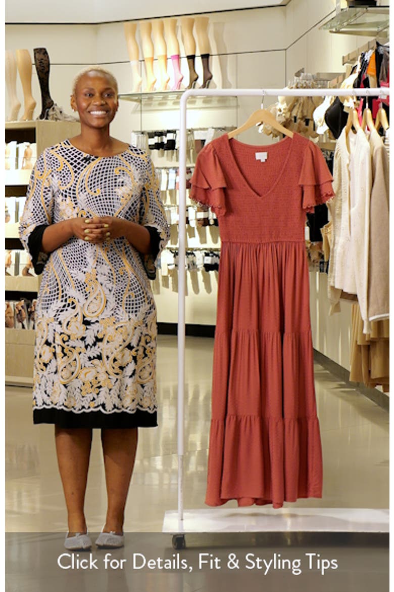 Tiered Woven Midi Dress video