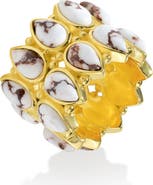 YS GEMS Wild Horse Layered Turquoise Ring