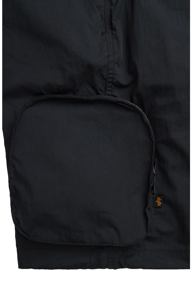 Pull-On Cargo Shorts, Alternate, color, BLACK
