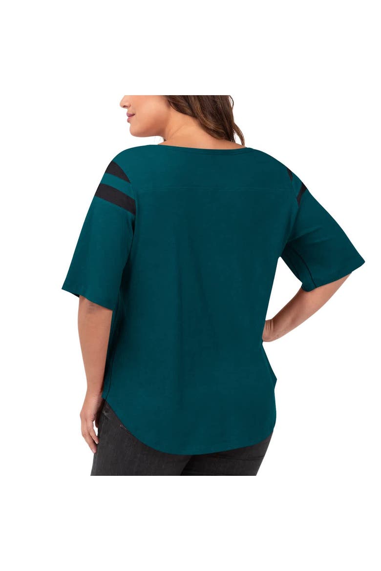 Women's G-III 4Her by Carl Banks Green Philadelphia Eagles Plus Size Linebacker T-Shirt, Alternate, color, Green