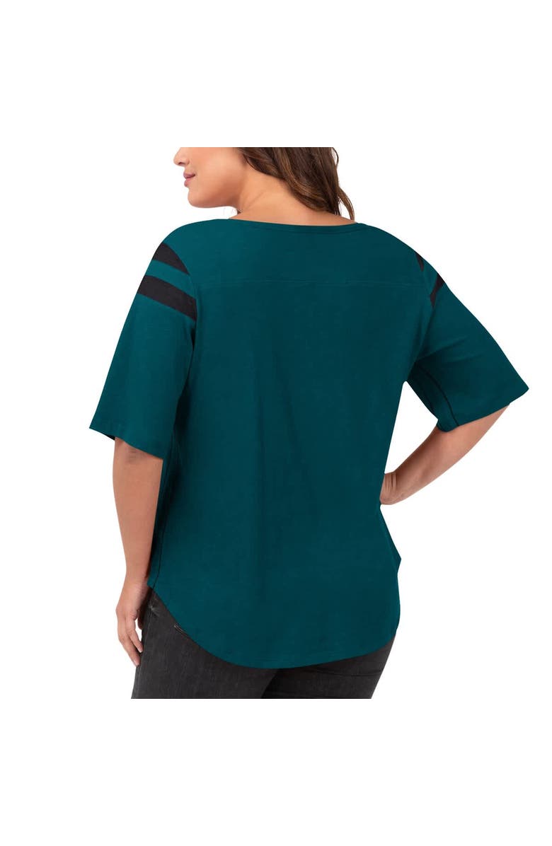 G-III 4HER BY CARL BANKS Women's G-III 4Her by Carl Banks Green Philadelphia Eagles Plus Size Linebacker T-Shirt, Alternate, color, Green