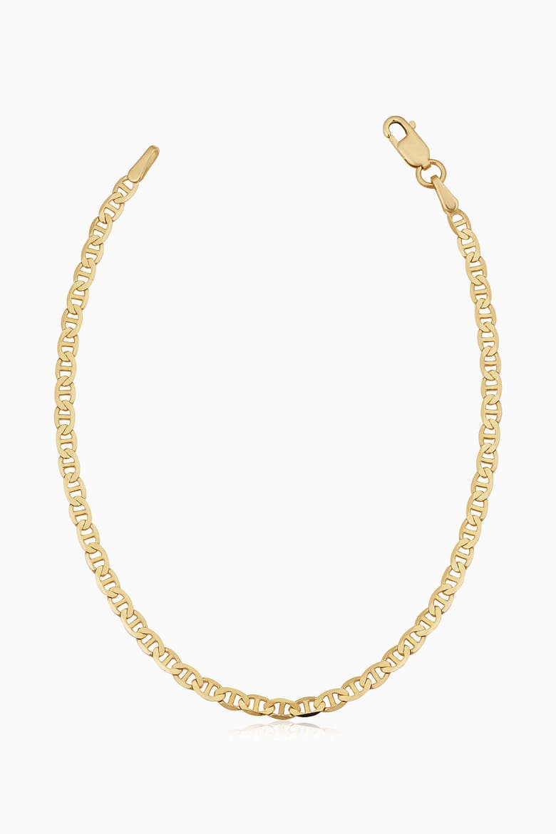 14K Yellow Gold Mystic Mariner Anklet, Main, color, Yellow Gold