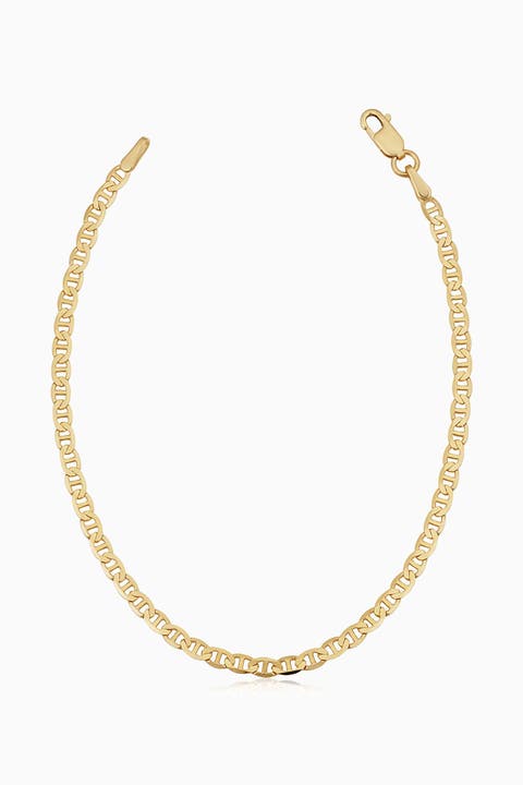 14K Yellow Gold Mystic Mariner Anklet