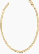 Oradina 14K Yellow Gold Mystic Mariner Anklet