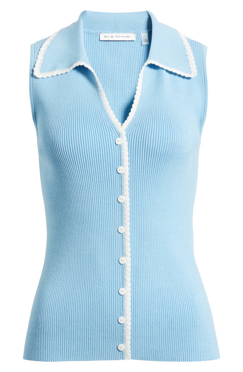 Elie Tahari The Shiloh Rib Sweater Tank, Alternate, color, 