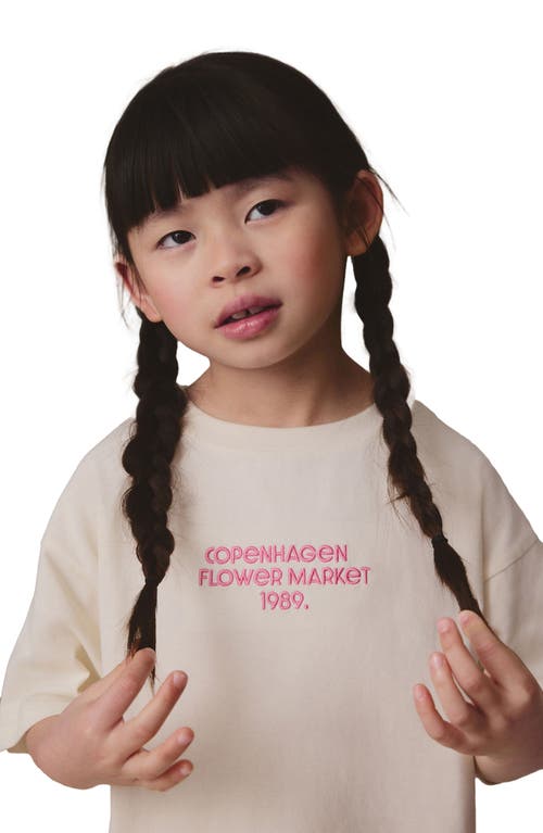 Next Kids' Copenhagen Floral Cotton Graphic T-shirt In Neutral