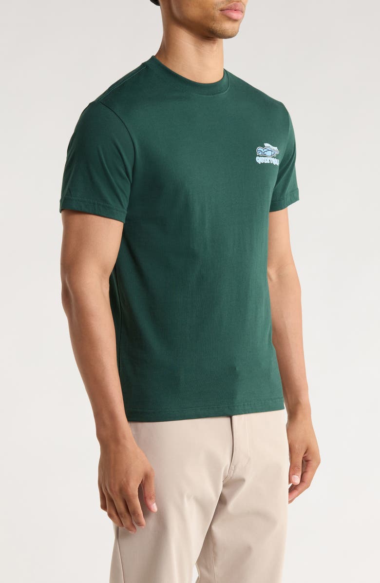 Quiet Golf Super Owl Crewneck T-Shirt, Alternate, color, Forest