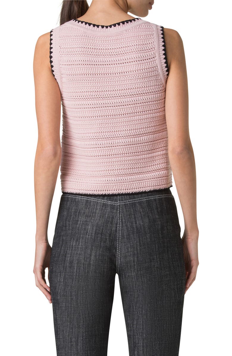 Akris punto Cotton Sweater Tank, Alternate, color, 
