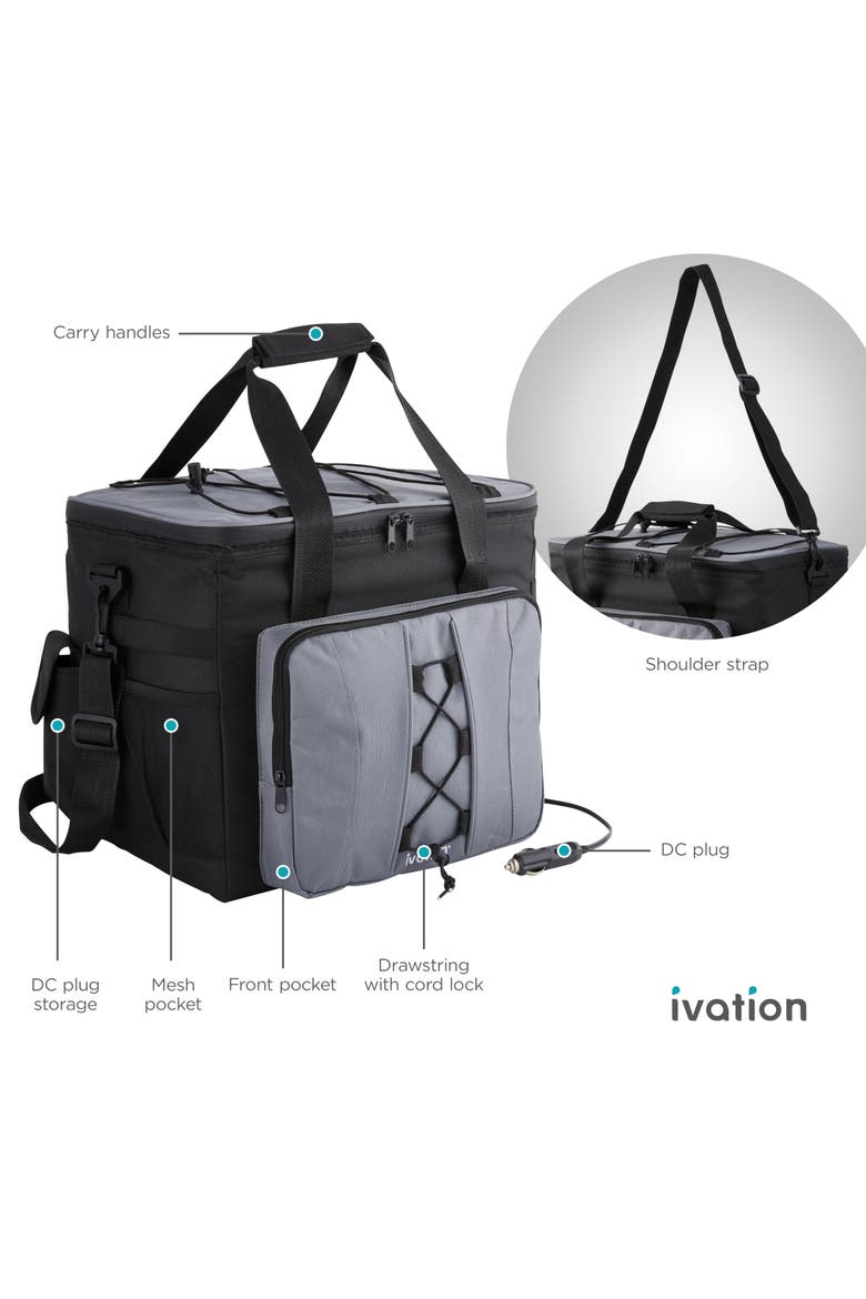 18L Electric Cooler Bag, Alternate, color, Black