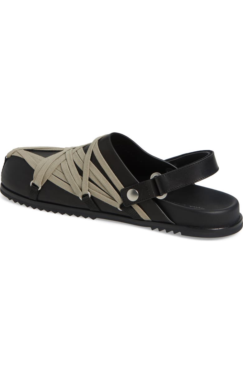 Rick Owens Megalace Granola Slingback Clog, Alternate, color, Black