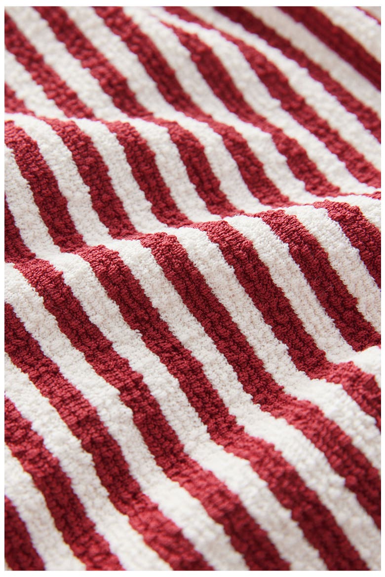 Stripe French Terry Shorts, Alternate, color, RED
