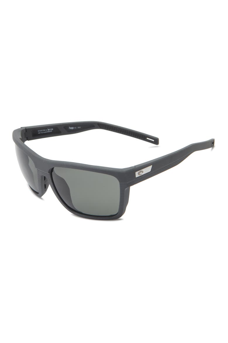61mm Square Sunglasses, Alternate, color, DARK GREY