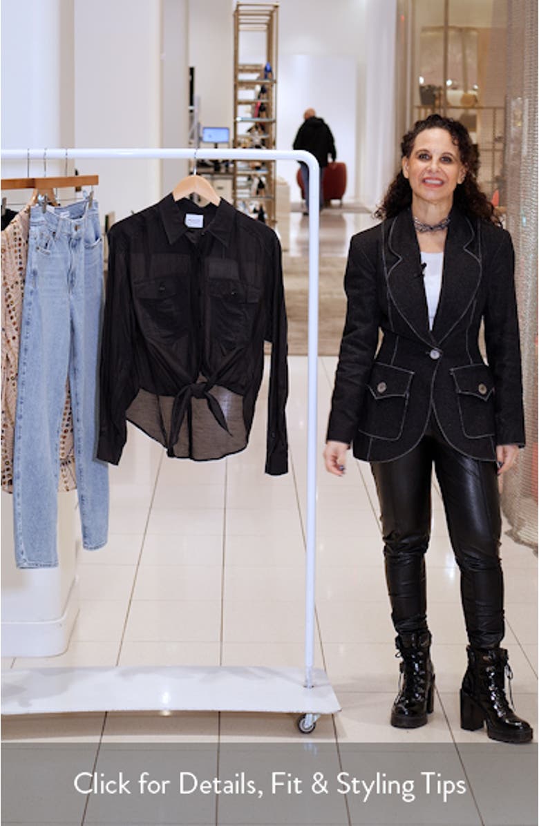 Nath High-Low Button-Up Shirt, sales video thumbnail