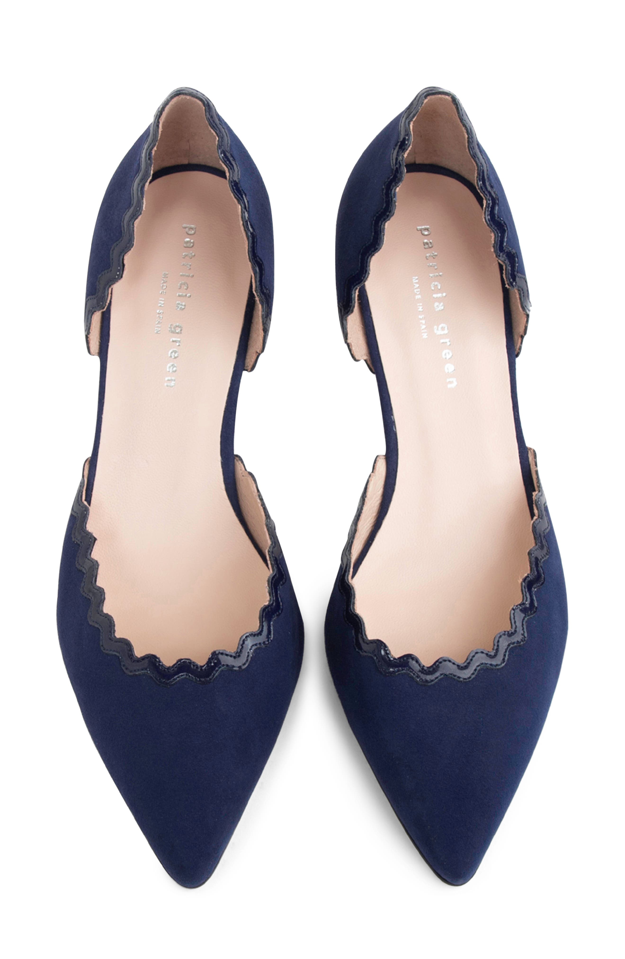 Olivia d'Orsay Kitten Heel Pump, Alternate, color, NAVY