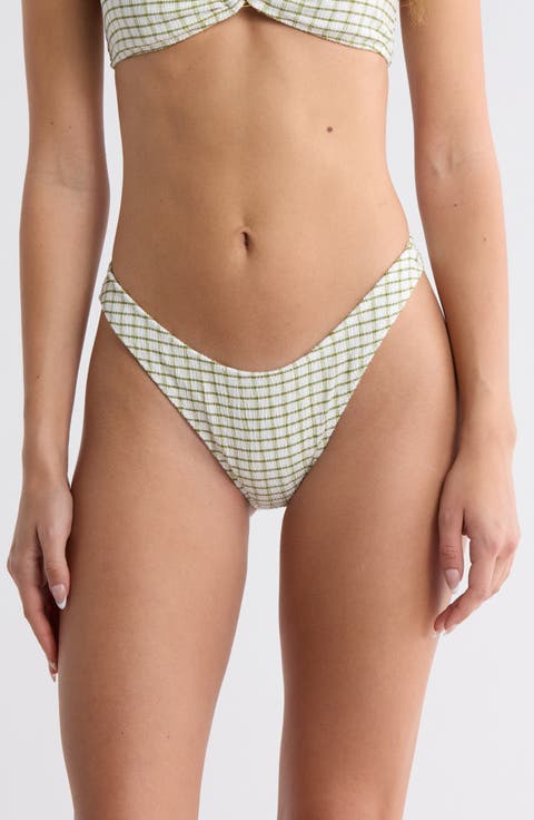 Jade Textured Bikini Bottoms