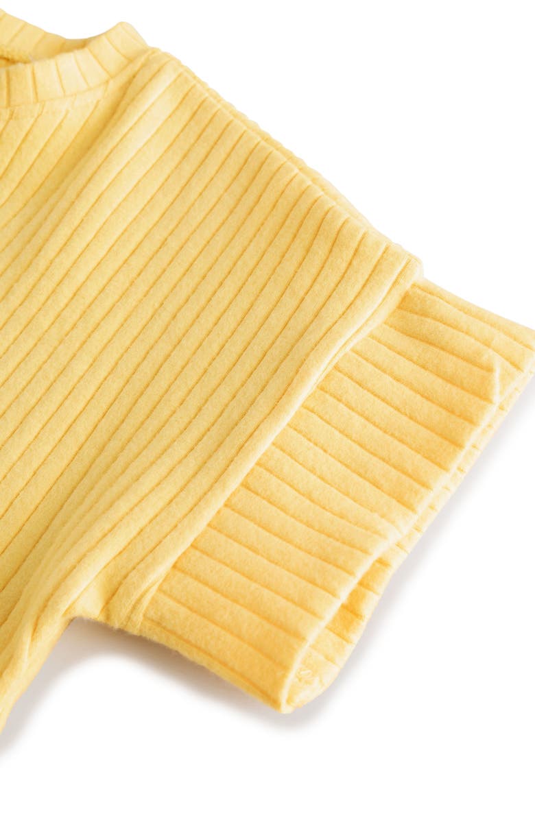 NEXT Kids' Peplum Cotton Rib T-Shirt & Shorts Set, Alternate, color, 