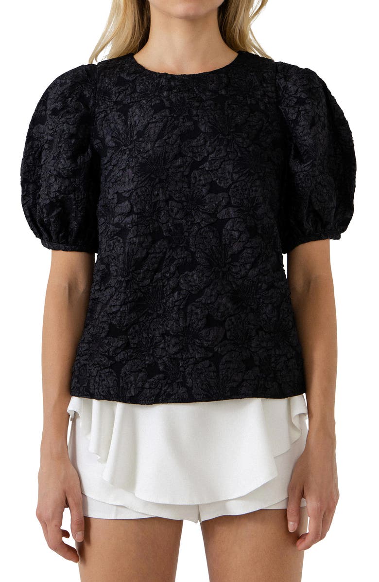 Endless Rose Textured Floral Blouse, Alternate, color, 