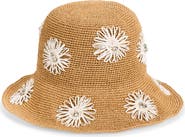 KARL LAGERFELD PARIS Floral Crochet Bucket Hat