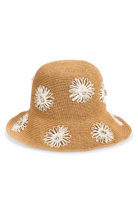 Floral Crochet Bucket Hat