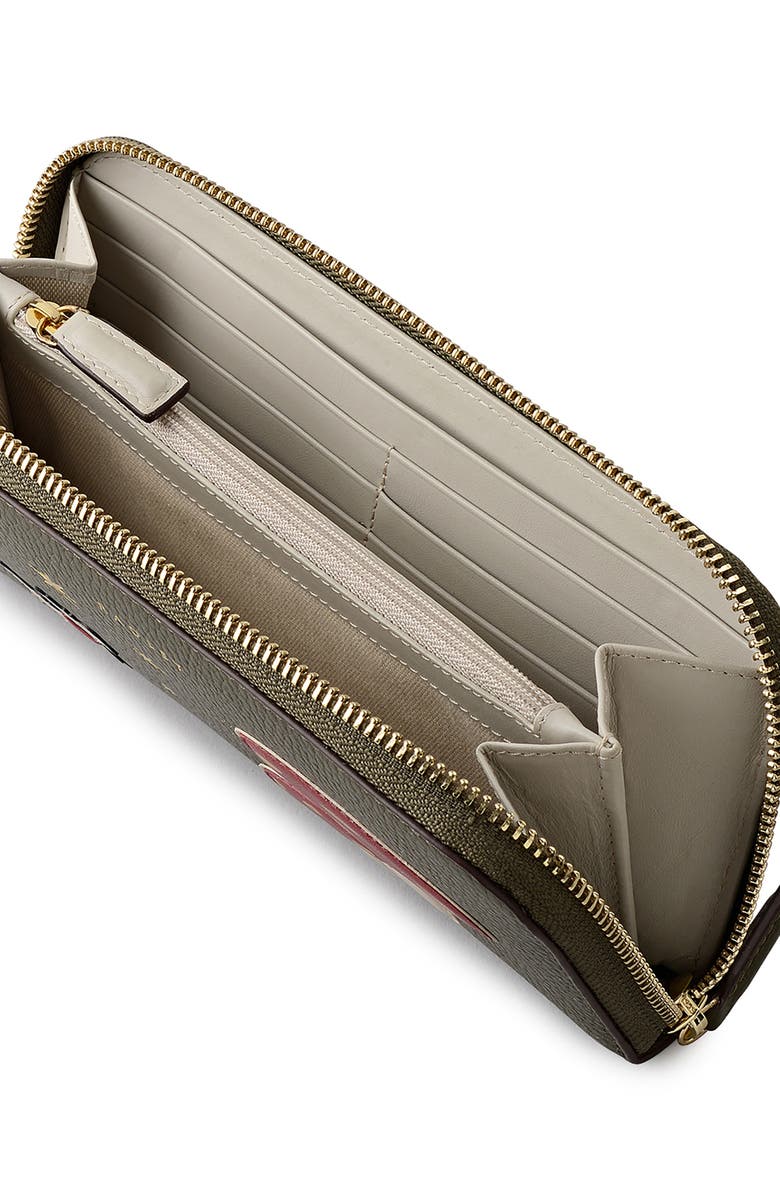 Radley Mushroom Mate Large Zip Around Wallet, Alternate, color, Pine Needle