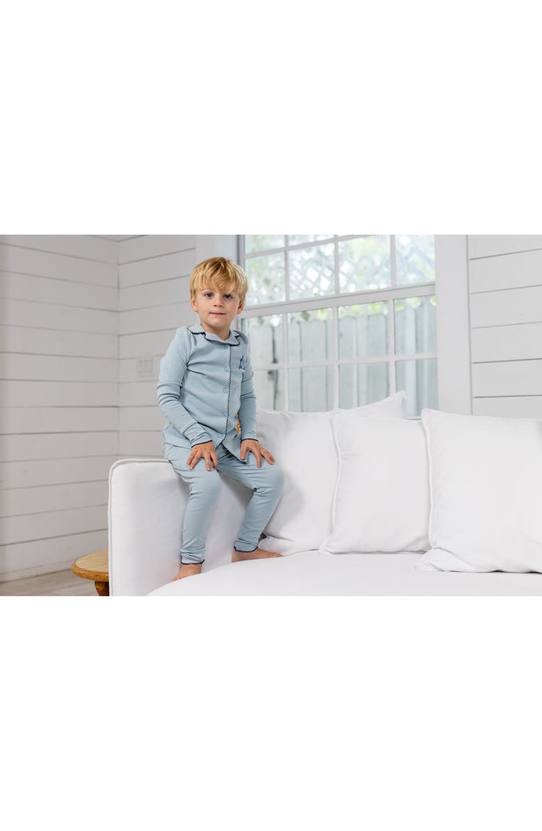 Pouf French Grandpa PJ for Boy, Alternate, color, Blue