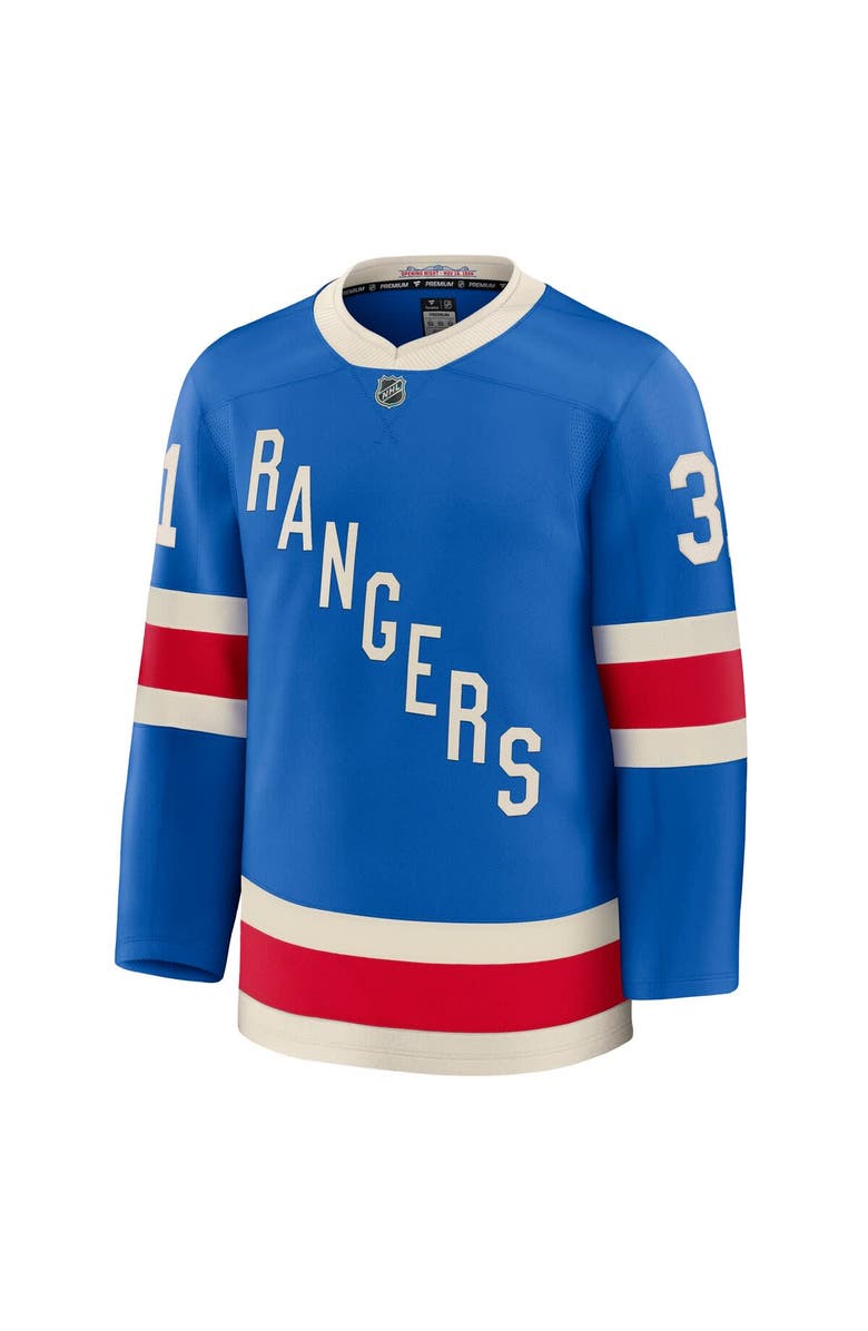 FANATICS Men's Fanatics Igor Shesterkin Blue New York Rangers Centennial Premium Jersey, Alternate, color, Blue