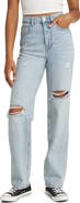 PacSun '90s Allan Ripped Boyfriend Flare Jeans
