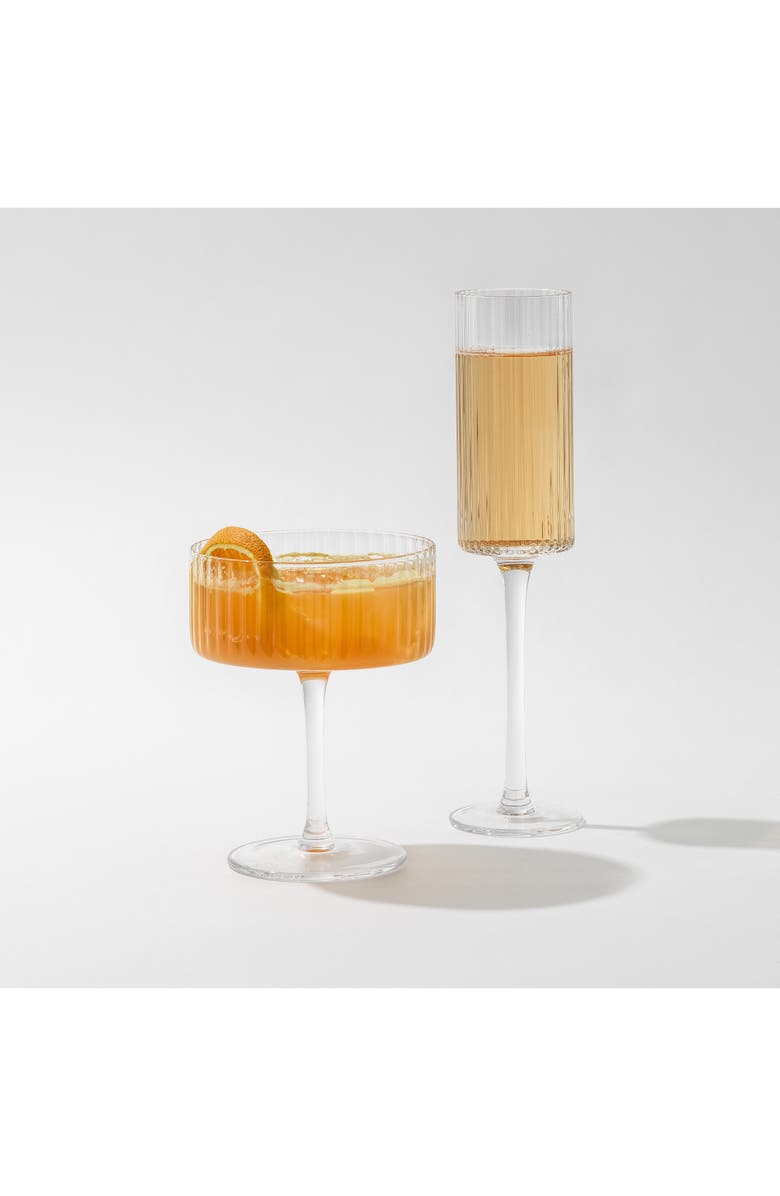 JoyJolt Elle Flute Champagne Glasses - Set of 2, Alternate, color,