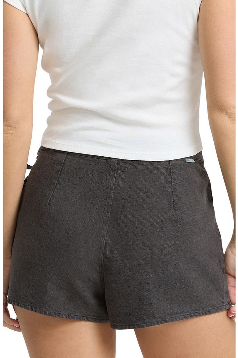 Your Crush Cotton Wrap Skort, Alternate, color, BLACK SANDS
