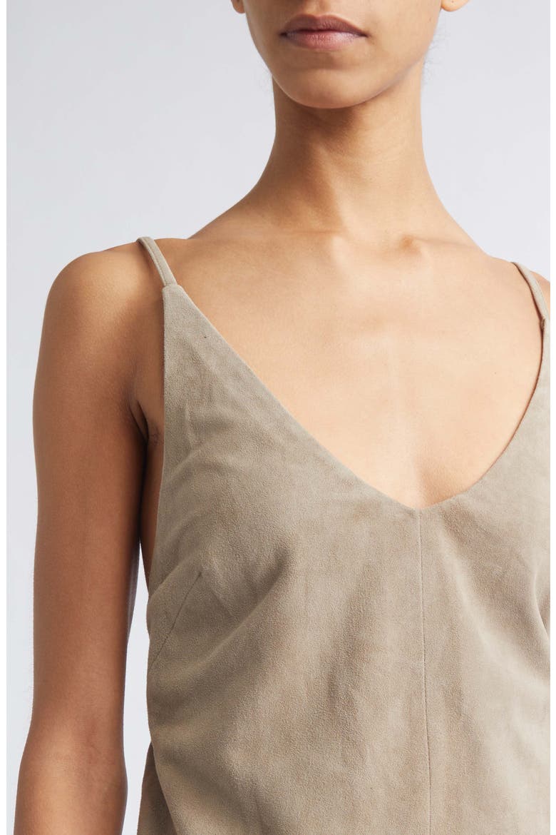 Low Back Suede Tie Top, Alternate, color, EARTH