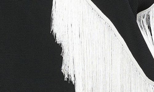 LAFAYETTE 148 LAFAYETTE 148 NEW YORK EMBROIDERED FRINGE CREWNECK SWEATER 