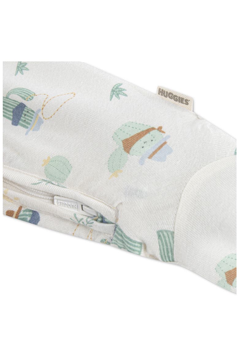 2-Pack Stretch Viscose Footies, Alternate, color, HUGGIES BRUSH