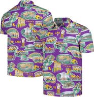 Reyn Spooner Men's Reyn Spooner Purple LSU Tigers Scenic Polo