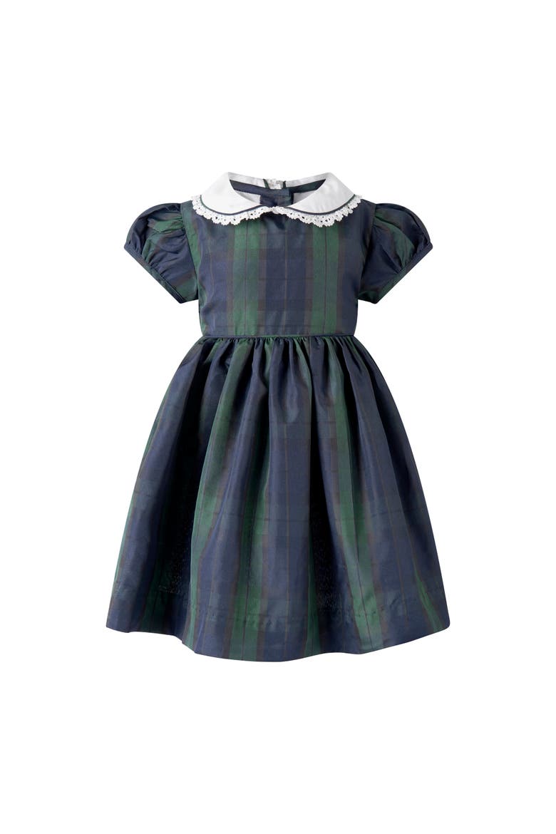 Blackwatch Dress and Bloomers, Main, color, Navy