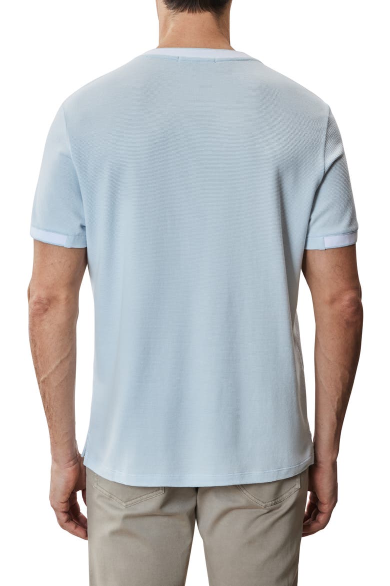 Tessio Baseball Collar Short Sleeve Henley T-Shirt, Alternate, color, LIGHT BLUE