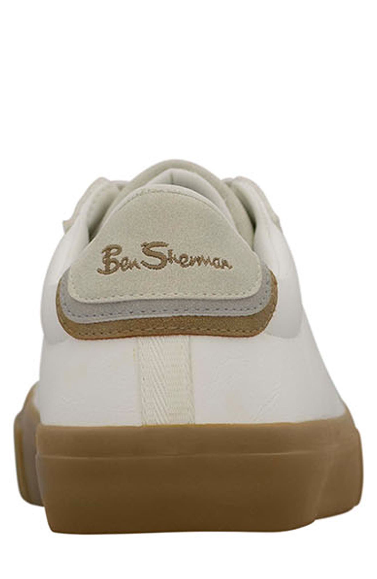 Ben Sherman Pepper Sneaker, Alternate, color, White/ Light Grey/ Sand/ Tan