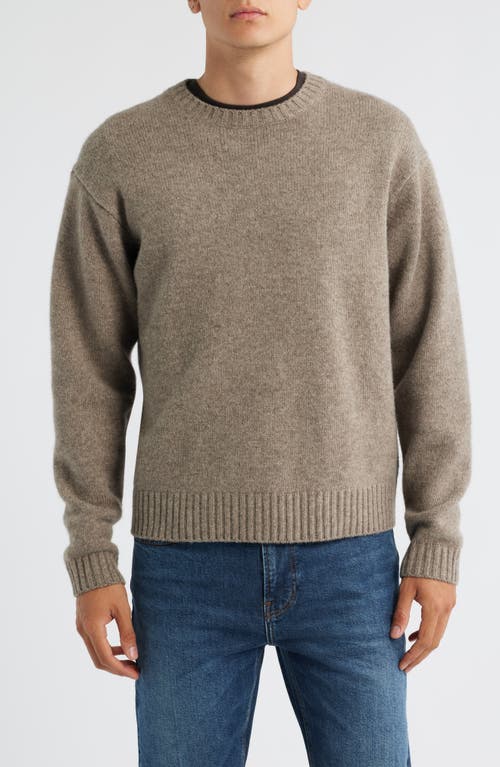 Frame Ribbed Knit Sweater In Burgundy