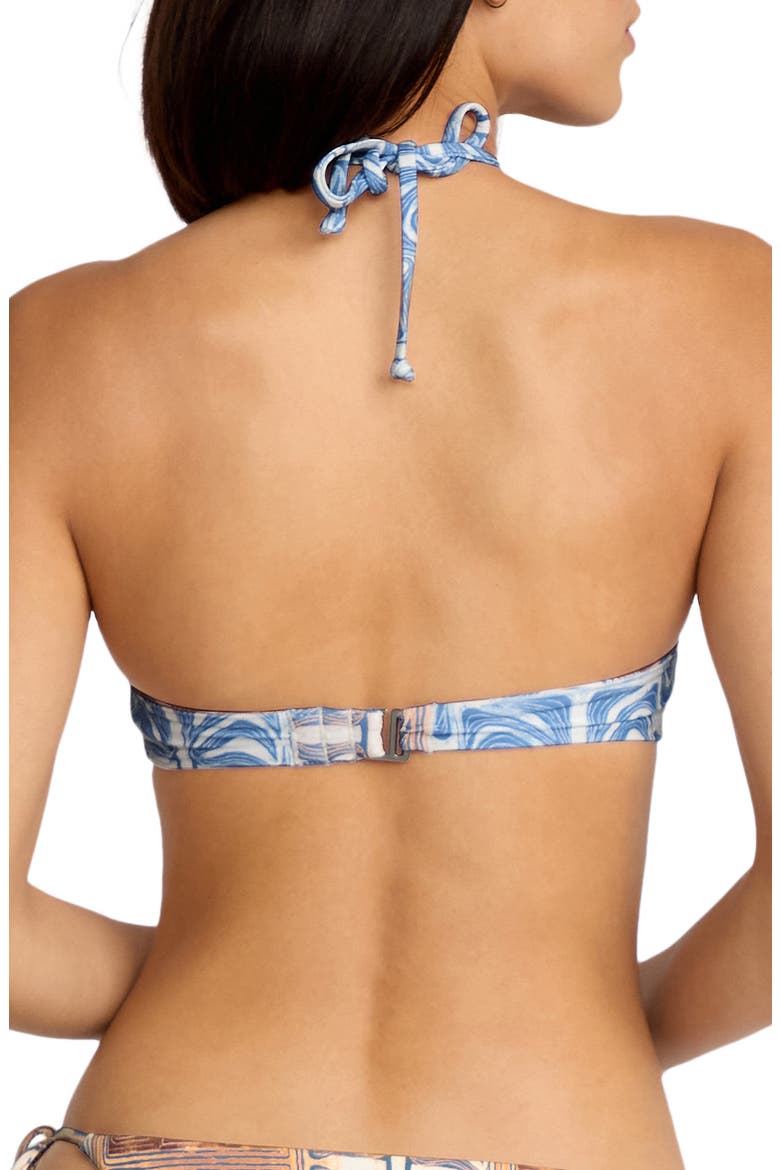 Emma Rushton Reversible Bandeau Bikini Top, Alternate, color, BLUE MULTI