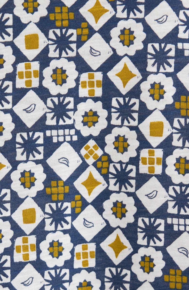 Seasalt Cornwall Enor Abstract Print Organic Cotton T-Shirt Dress, Alternate, color, Potters Marks Squall