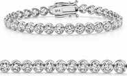 Bliss Diamond 8.80ct Diamond Angelica Tennis Bracelet Gold 7" Lab Grown