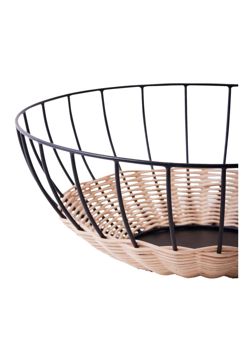 Cabo Fruit Basket, Alternate, color, Black