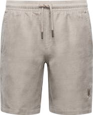 Psycho Bunny Kids' Windcrest Linen & Cotton Blend Shorts