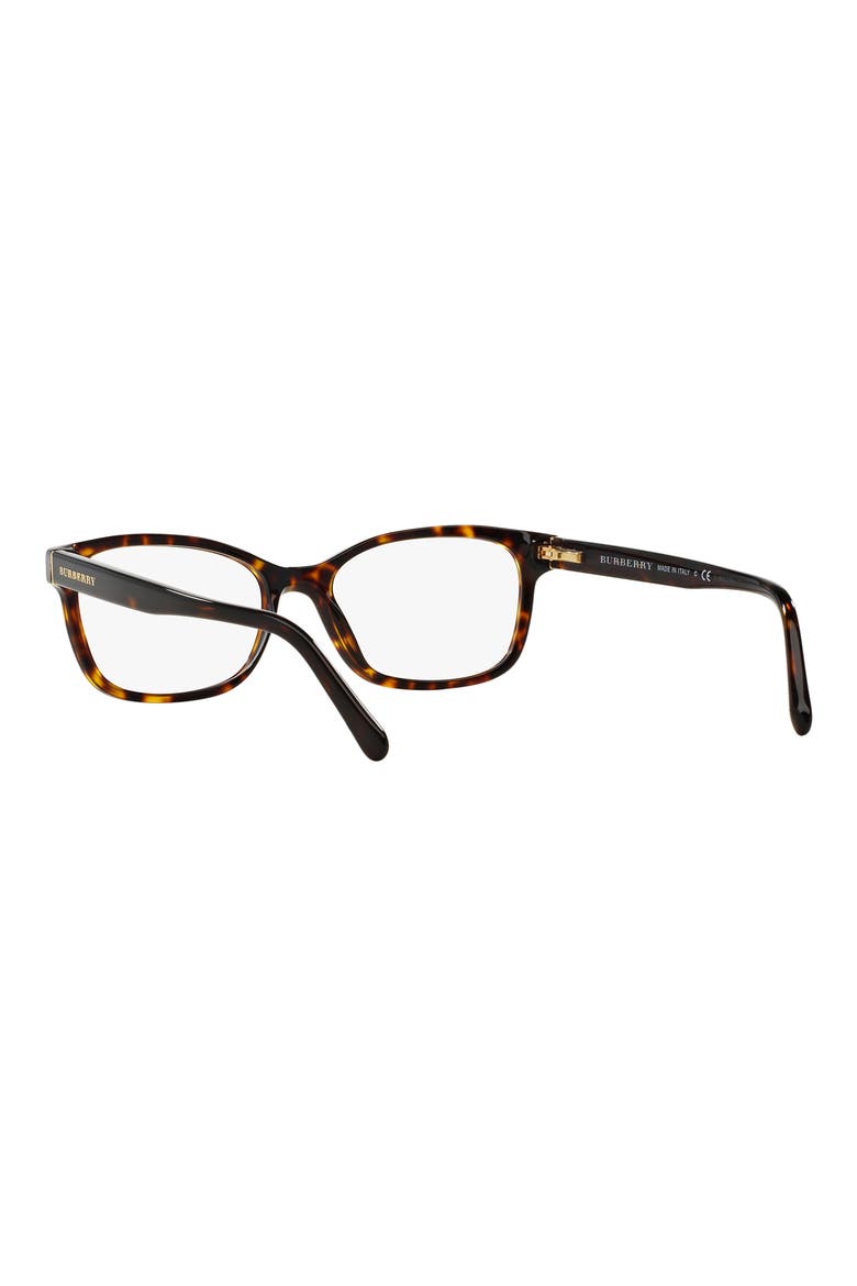 52mm Rectangular Optical Glasses, Alternate, color, DARK HAVANA