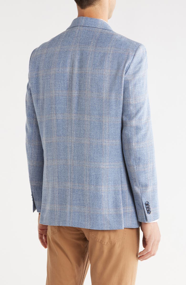 Tommy Hilfiger Windowpane Notch Lapel Sport Coat, Alternate, color, Light Blue